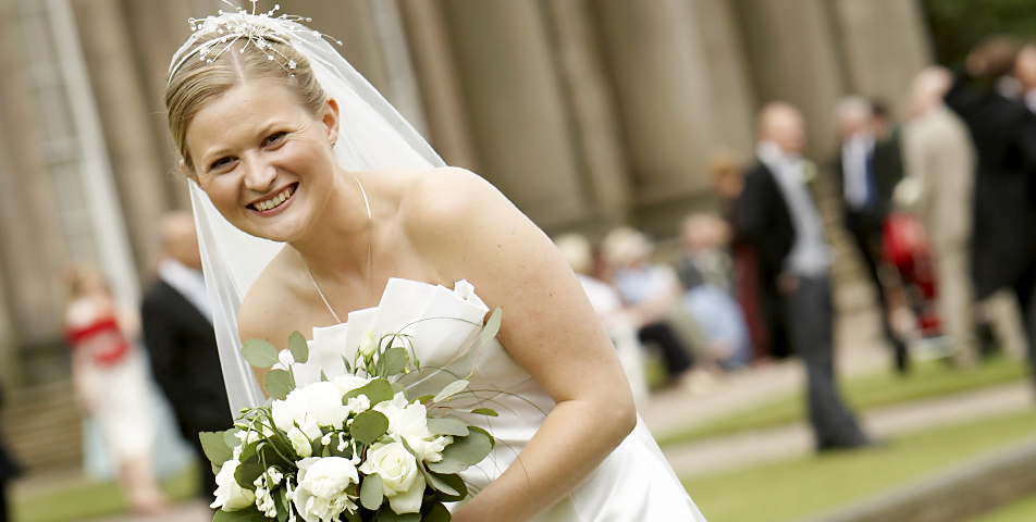 reportage wedding photography of the bride in Cheshire