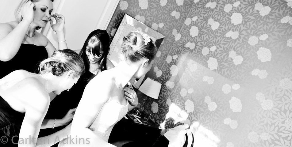 photography of the bridesmaids at Rowton Hall Chester
