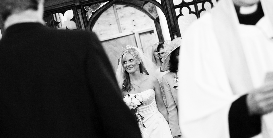 "photography of the bride at the wedding ceremony in cheshire"