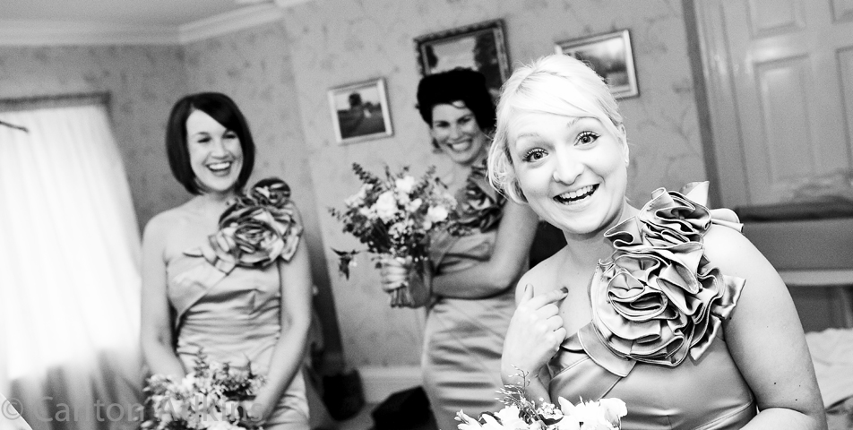 photography of the bridesmaids at the cheshire wedding