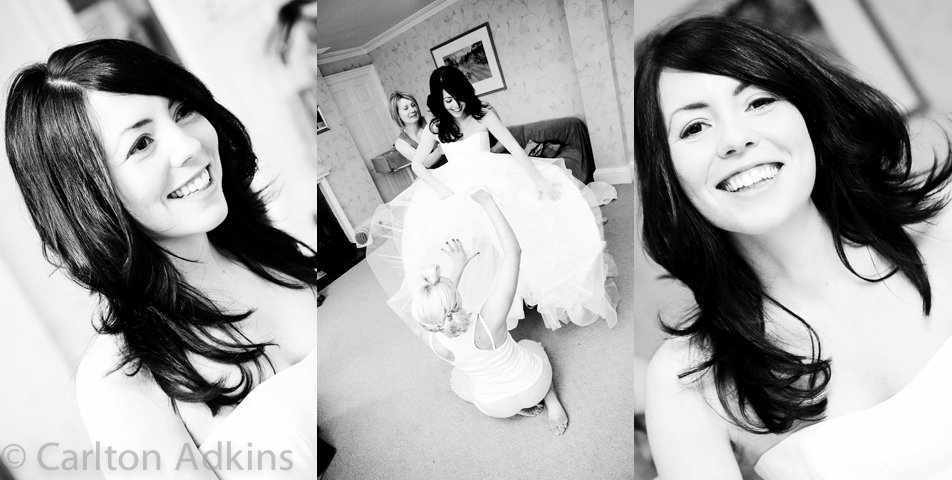 wedding photography of the bride at Arley Hall Cheshire
