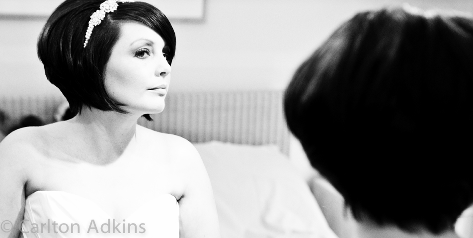 photography of the bride before the wedding ceremony at rookery hall cheshire