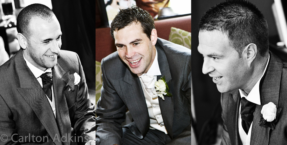 photography of the groom at the cheshire wedding venue rookery hall