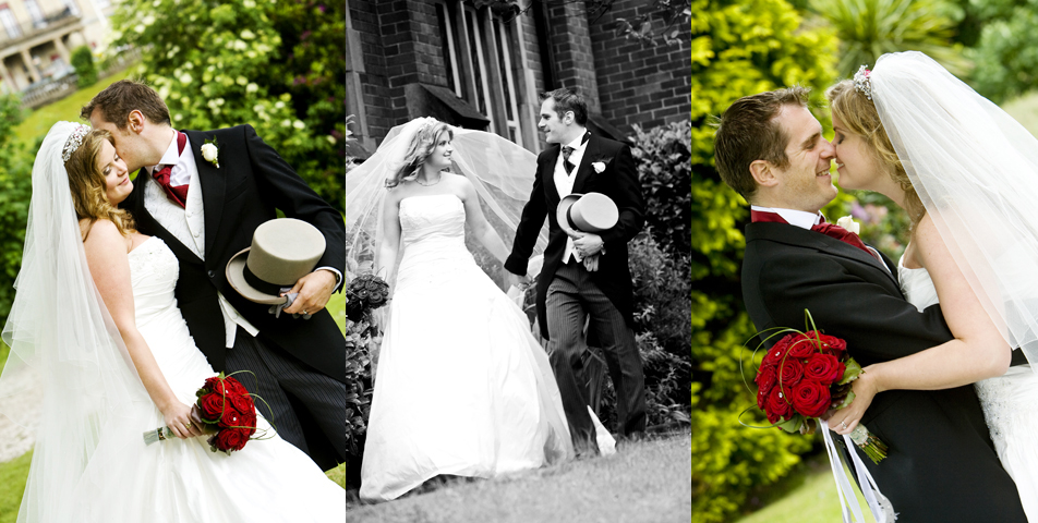 "Reportage style wedding photography of bride and groom Cheshire"