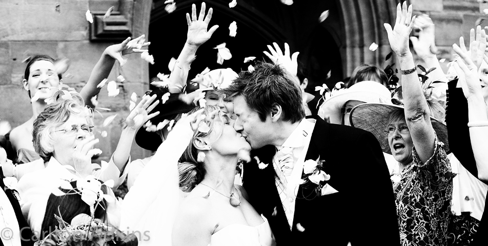 photography of the wedding confetti manchester