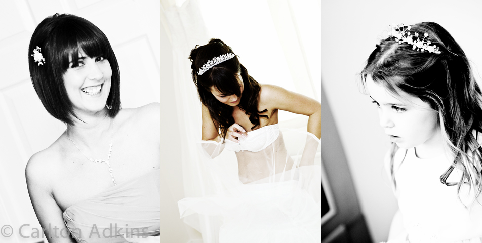photography of the bride before the ceremony in cheshire