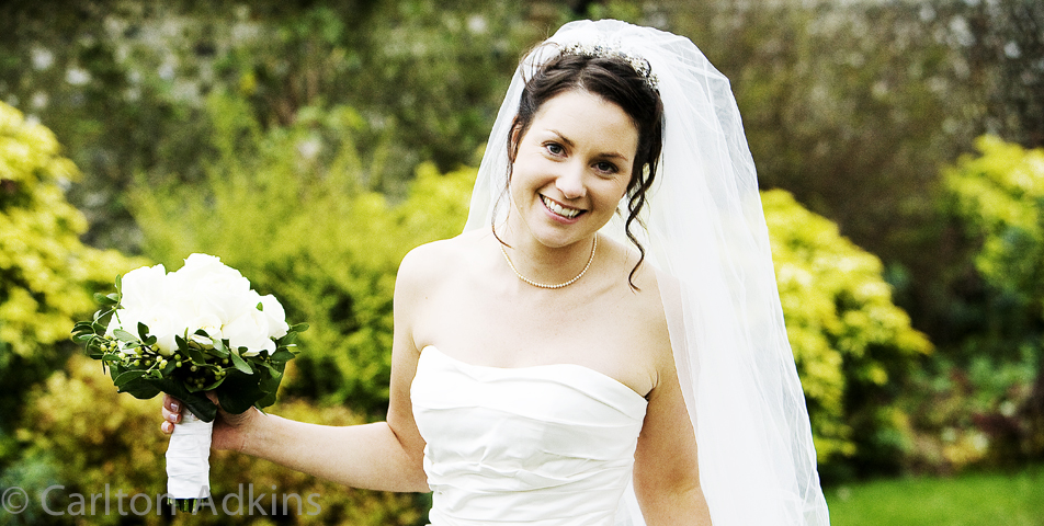 wedding photography of the bride