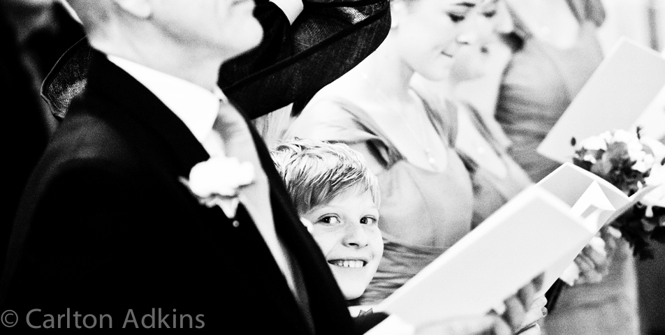 wedding photography of the page boy in cheshire