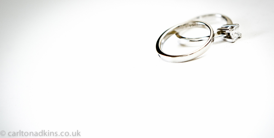 photography of the brides rings
