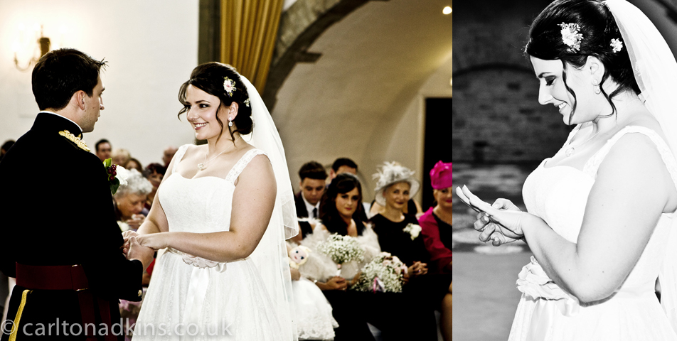 photography of the wedding ceremony at shrigley hall macclesfield cheshire