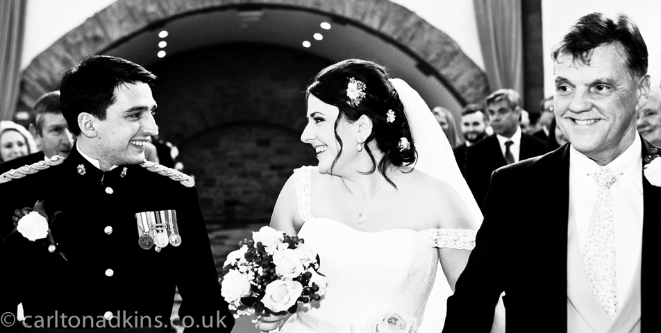 wedding photography of the bride and groom at shrigley hall cheshire
