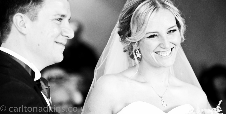 photography of the bride and groom at the civil ceremony in cheshire
