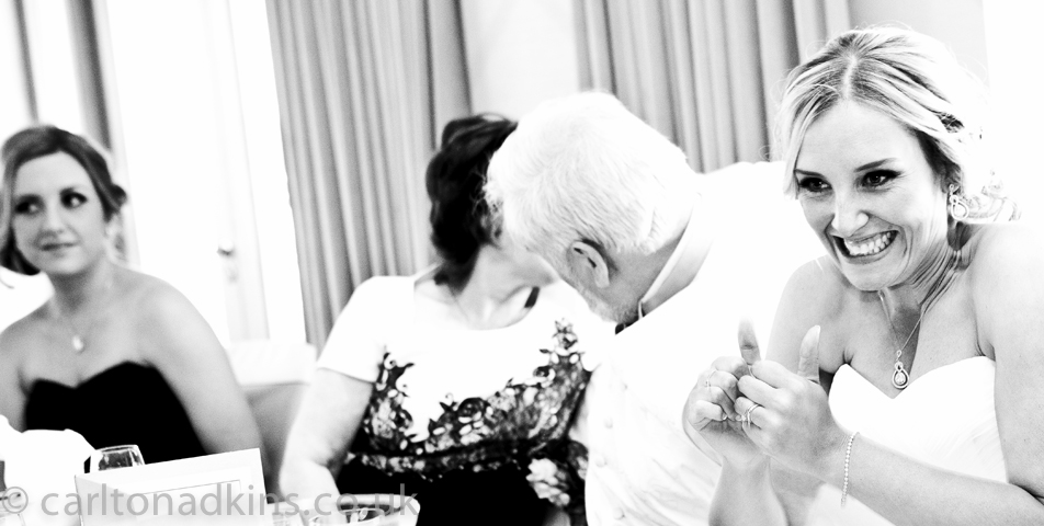 photography of the wedding speeches at the cottons hotel wilmslow cheshire