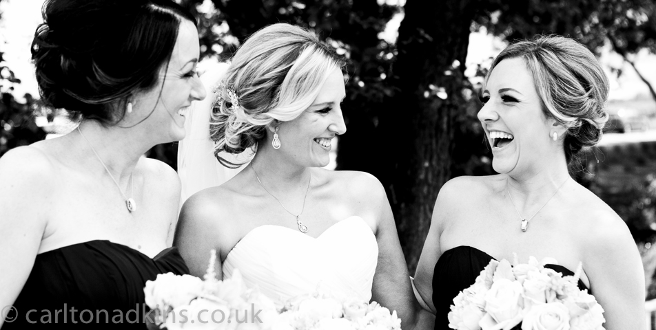 photography of the bride and bridesmaids at the cottons hotel wilmslow cheshire