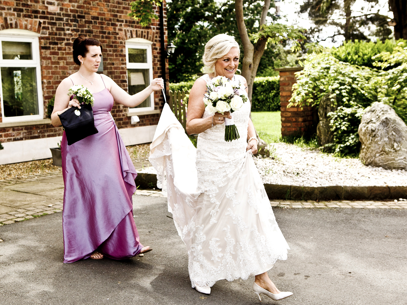 wedding-photography-of-the-bride-on-her-way-to-the-manchester-ceremony