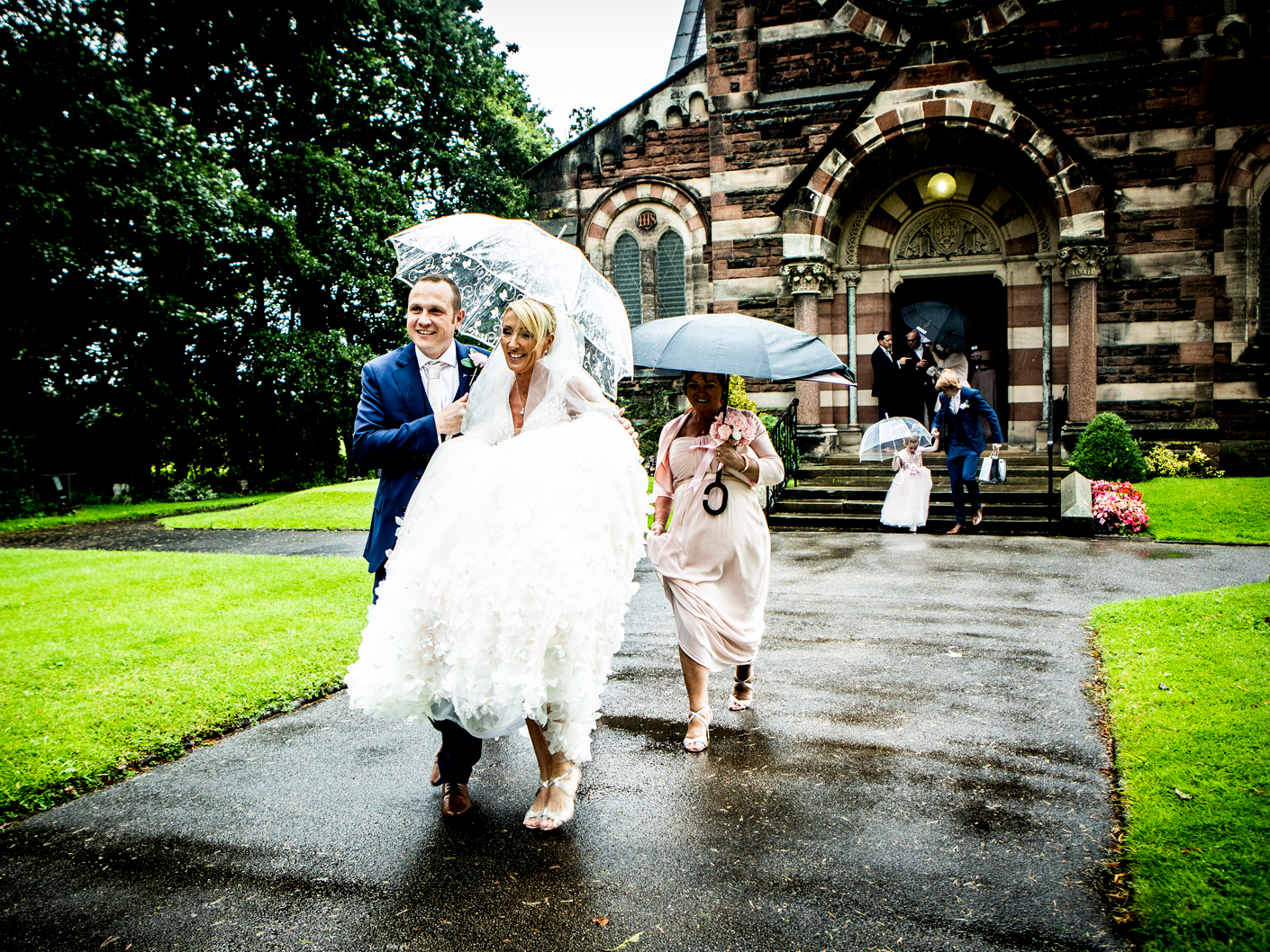 wedding-photography-of-the-bride-and-groom-outside-the-church-in-wirral-cheshire