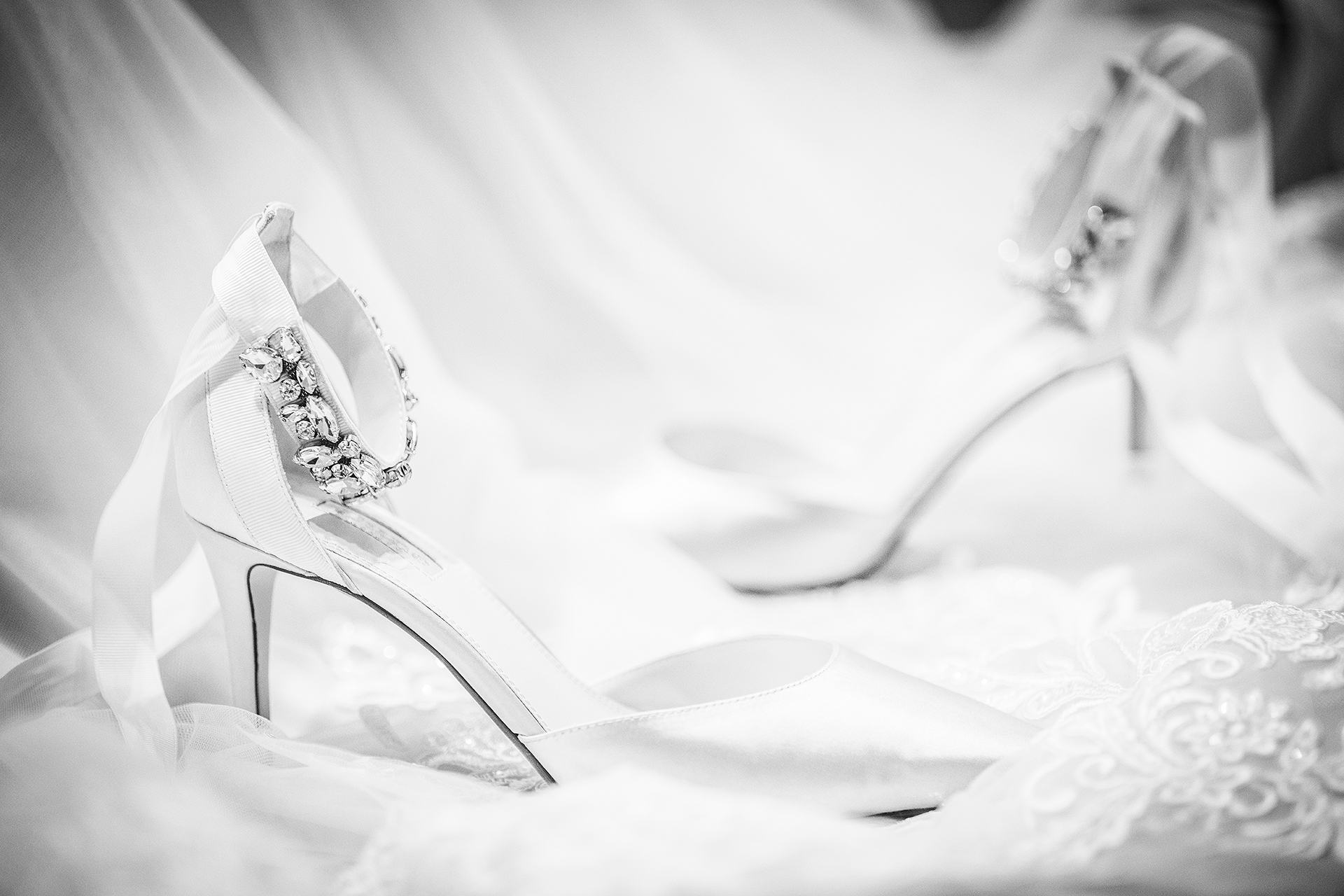 photography of the bridal shoes