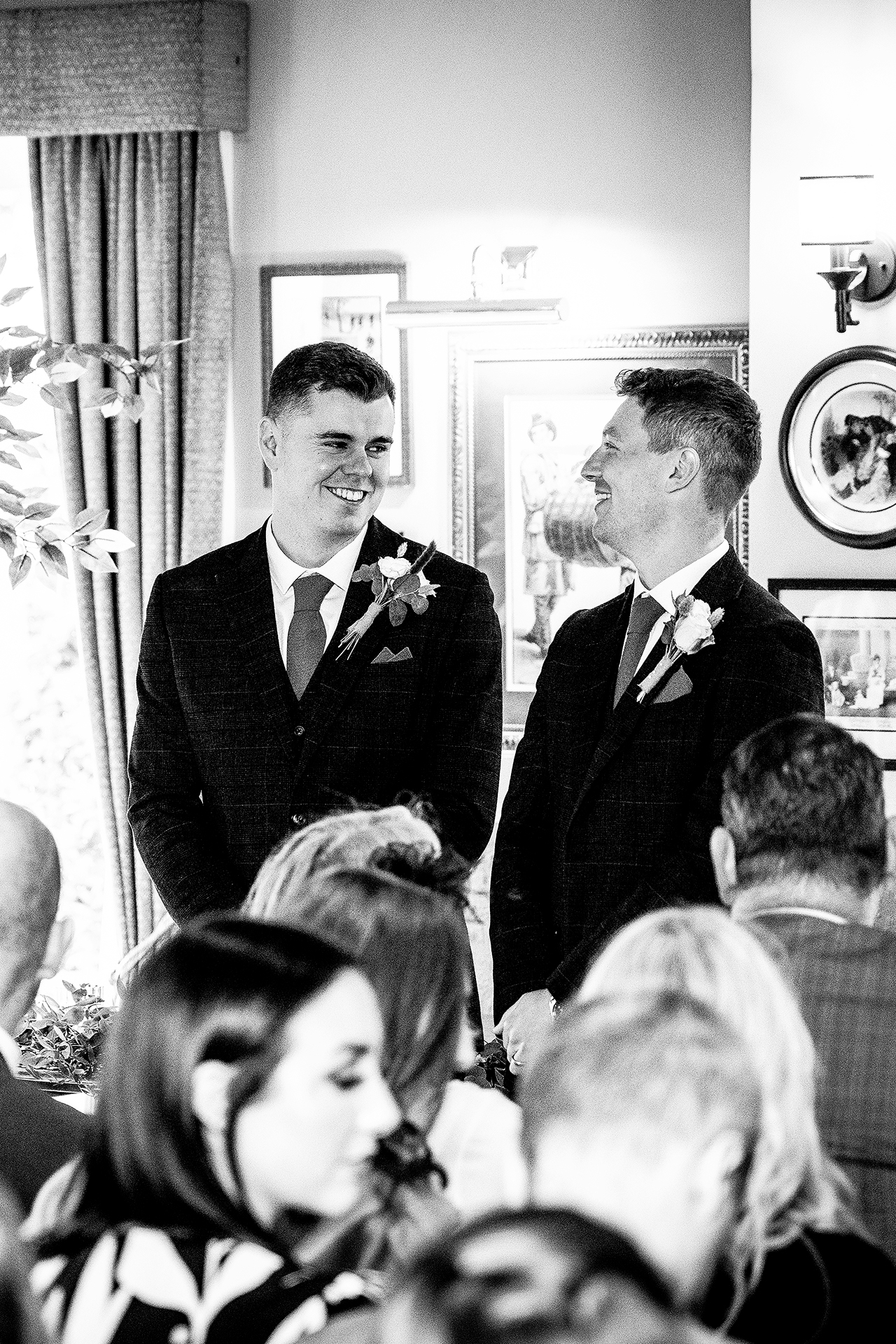the groom and best man before the wedding ceremony